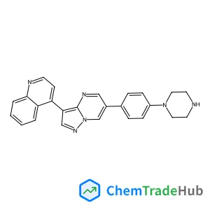 4-{6-[4-(1-Piperazinyl)phenyl]pyrazolo[1,5-a]pyrimidin-3-yl}quinoline