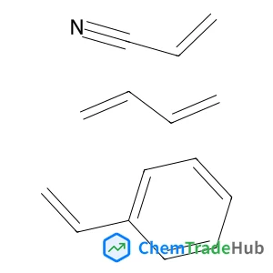 2-Propenenitrile, polymer with 1,3-butadiene and ethenylbenzene, graft