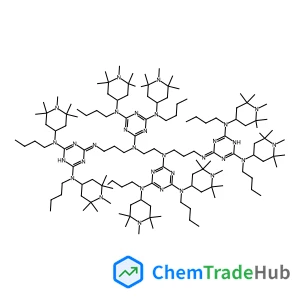 1,5,8,12-Tetrakis[4,6-bis(N-butyl-N-1,2,2,6,6-pentamethyl-4-piperidylamino)-1,3,5-triazin-2-yl]-1,5,8,12-tetraazadodecane