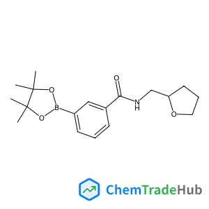 N-(Tetrahydro-2-furanylmethyl)-3-(4,4,5,5-tetramethyl-1,3,2-dioxaborolan-2-yl)benzamide structure N-(Tetrahydro-2-furanylmethyl)-3-(4,4,5,5-tetramethyl-1,3,2-dioxaborolan-2-yl)benzamide structure