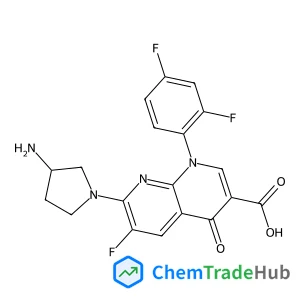 7-(3-Amino-1-pyrrolidinyl)-1-(2,4-difluorophenyl)-6-fluoro-4-oxo-1,4-dihydro-1,8-naphthyridine-3-carboxylic acid 4-methylbenzenesulfonate (1:1)