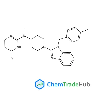 2-[{1-[1-(4-Fluorobenzyl)-1H-benzimidazol-2-yl]-4-piperidinyl}(methyl)amino]-4(3H)-pyrimidinone