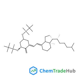 (((3S,E)-5-(2-((1R,7AR,E)-7a-methyl-1-((R)-6-methylheptan-2-yl)octahydro-4H-inden-4-ylidene)ethylidene)-4-methylenecyclohexane-1,3-diyl)bis(oxy))bis(tert-butyldimethylsilane)