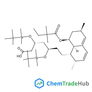 3,5-Bis(tert-butyldimethylsilyl) Simvastatin Hydroxy Acid structure