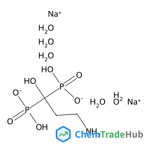 Sodium (3-amino-1-hydroxy-1,1-propanediyl)bis[hydrogen (phosphonate)] hydrate (2:1:5)