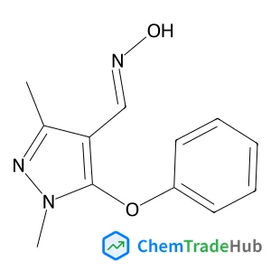 1,3-Dimethyl-5-phenoxy-1H-pyrazole-4-carbaldehyde oxime
