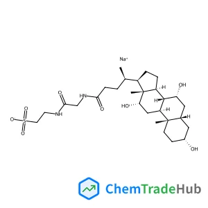Sodium 2-({N-[(3alpha,5beta,7alpha,8xi,12alpha)-3,7,12-trihydroxy-24-oxocholan-24-yl]glycyl}amino)ethanesulfonate