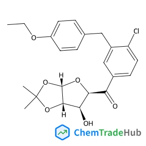 (5S)-1-[4-Chloro-3-(4-ethoxybenzyl)phenyl]-4,5-O-isopropylidene-D-xylo-pentodialdo-5,2-furanose