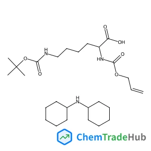 N~2~-[(Allyloxy)carbonyl]-N~6~-{[(2-methyl-2-propanyl)oxy]carbonyl}-L-lysine - N-cyclohexylcyclohexanamine (1:1)