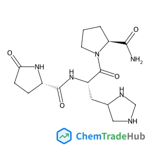 (2S)-N-[(2S)-1-[(2S)-2-Carbamoyl-1-pyrrolidinyl]-3-(4-imidazolidinyl)-1-oxo-2-propanyl]-5-oxo-2-pyrrolidinecarboxamide (non-preferred name)