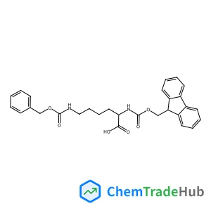 (2R)-6-{[(benzyloxy)carbonyl]amino}-2-({[(9H-fluoren-9-yl)methoxy]carbonyl}amino)hexanoic acid