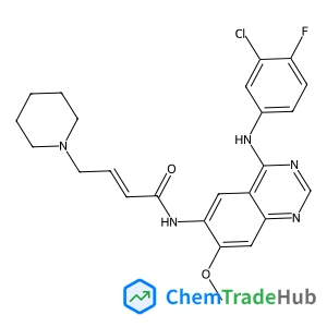 (2E)-N-{4-[(3-Chloro-4-fluorophenyl)amino]-7-methoxy-6-quinazolinyl}-4-(1-piperidinyl)-2-butenamide
