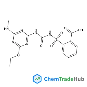 2-({[4-Ethoxy-6-(methylamino)-1,3,5-triazin-2-yl]carbamoyl}sulfamoyl)benzoic acid