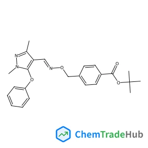 2-Methyl-2-propanyl 4-[({[(1,3-dimethyl-5-phenoxy-1H-pyrazol-4-yl)methylene]amino}oxy)methyl]benzoate