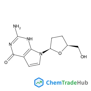 2-Amino-7-[(2R,5S)-5-(hydroxymethyl)tetrahydro-2-furanyl]-1,7-dihydro-4H-pyrrolo[2,3-d]pyrimidin-4-one