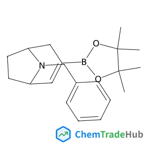 8-Benzyl-3-(4,4,5,5-tetramethyl-1,3,2-dioxaborolan-2-yl)-8-azabicyclo[3.2.1]oct-2-ene structure