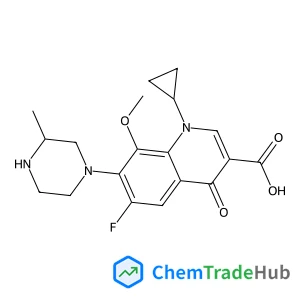 1-Cyclopropyl-6-fluoro-8-methoxy-7-(3-methyl-1-piperazinyl)-4-oxo-1,4-dihydro-3-quinolinecarboxylic acid