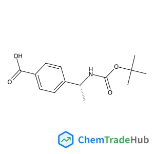 4-[(1R)-1-({[(2-Methyl-2-propanyl)oxy]carbonyl}amino)ethyl]benzoic acid