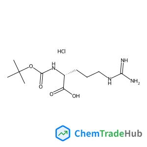 N~2~-{[(2-Methyl-2-propanyl)oxy]carbonyl}-D-arginine hydrochloride (1:1)
