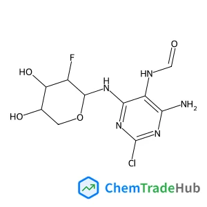 N-[4-Amino-2-chloro-6-[(2-deoxy-2-fluoro-β-D-arabinopyranosyl)amino]-5-pyrimidinyl]-formamide