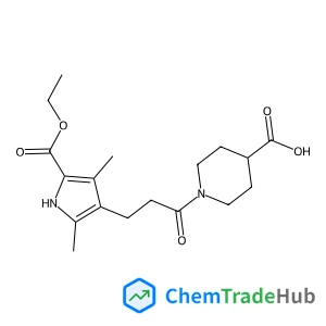 1-{3-[5-(Ethoxycarbonyl)-2,4-dimethyl-1H-pyrrol-3-yl]propanoyl}piperidine-4-carboxylic Acid