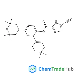 5-Cyano-N-[2-(4,4-dimethyl-1-cyclohexen-1-yl)-6-(2,2,6,6-tetramethyltetrahydro-2H-pyran-4-yl)-3-pyridinyl]-1H-imidazole-2-carboxamide
