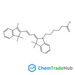 1-(5-Carboxypentyl)-3,3-dimethyl-2-[(1E,3Z)-3-(1,3,3-trimethyl-1,3-dihydro-2H-indol-2-ylidene)-1-propen-1-yl]-3H-indolium chloride