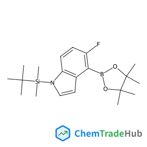 1-(tert-Butyldimethylsilyl)-5-fluoro-4-(4,4,5,5-tetramethyl-1,3,2-dioxaborolan-2-yl)-1H-indole