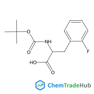2-Fluoro-N-{[(2-methyl-2-propanyl)oxy]carbonyl}-D-phenylalanine