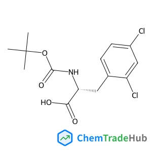 2,4-Dichloro-N-{[(2-methyl-2-propanyl)oxy]carbonyl}-D-phenylalanine