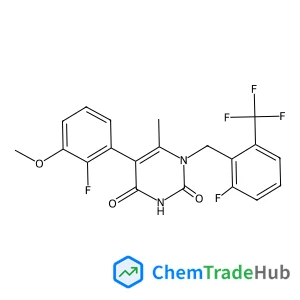 5-(2-Fluoro-3-methoxyphenyl)-1-[2-fluoro-6-(trifluoromethyl)benzyl]-6-methyl-2,4(1H,3H)-pyrimidinedione