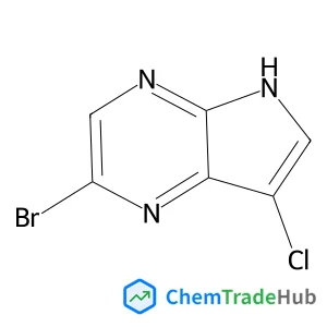2-Bromo-7-chloro-4H-pyrrolo[2,3-b]pyrazine structure