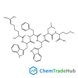 N~5~-(Diaminomethylene)-L-ornithyl-D-tryptophyl-N-methyl-L-phenylalanyl-D-tryptophyl-L-leucyl-L-methioninamide N~5~-(Diaminomethylene)-L-ornithyl-D-tryptophyl-N-methyl-L-phenylalanyl-D-tryptophyl-L-leucyl-L-methioninamide