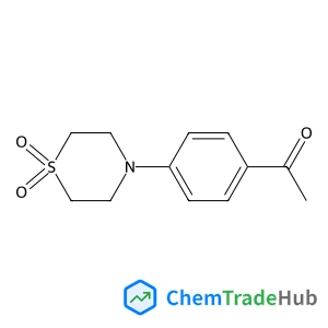 1-[4-(1,1-Dioxido-4-thiomorpholinyl)phenyl]ethanone structure