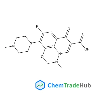 9-Fluoro-3-methyl-10-(4-methyl-1-piperazinyl)-7-oxo-2,3-dihydro-7H-[1,3,4]oxadiazino[6,5,4-ij]quinoline-6-carboxylic acid