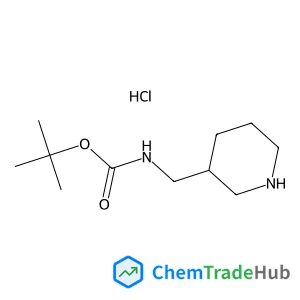 tert-Butyl (piperidin-3-ylmethyl)carbamate hydrochloride structure