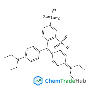 Ethanaminium,N-[4-[[4-(diethylamino)phenyl](2,4-disulfophenyl)methylene]-2,5-cyclohexadien-1-ylidene]-N-ethyl-, inner salt