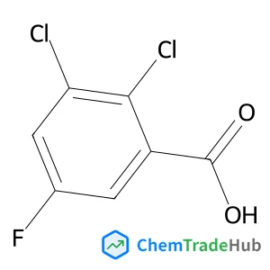 2,3-Dichloro-5-fluorobenzoic acid structure