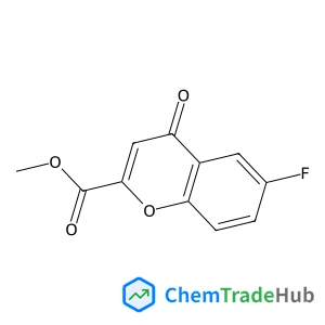 Methyl 6-fluoro-4-oxo-4H-chromene-2-carboxylate structure