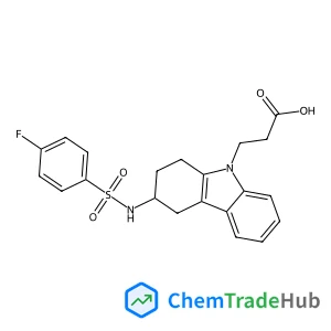 3-[(3R)-3-{[(4-Fluorophenyl)sulfonyl]amino}-1,2,3,4-tetrahydro-9H-carbazol-9-yl]propanoic acid