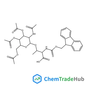 (2S,3R)-3-{[(2S,3R,4R,5R,6R)-3-Acetamido-4,5-diacetoxy-6-(acetoxymethyl)tetrahydro-2H-pyran-2-yl]oxy}-2-{[(9H-fluoren-9-ylmethoxy)carbonyl]amino}butanoic acid