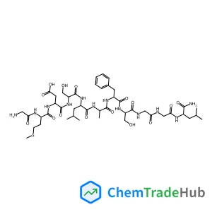 Glycyl-L-methionyl-L-alpha-aspartyl-L-seryl-L-leucyl-L-alanyl-L-phenylalanyl-L-serylglycylglycyl-L-leucinamide