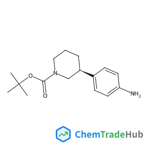 2-Methyl-2-propanyl (3S)-3-(4-aminophenyl)-1-piperidinecarboxylate 2-Methyl-2-propanyl (3S)-3-(4-aminophenyl)-1-piperidinecarboxylate