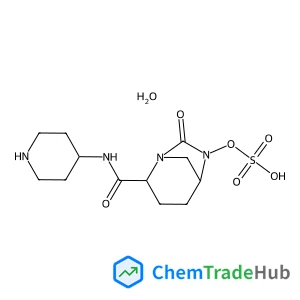 ({[(2S,5R)-7-OXO-2-(PIPERIDINIUM-4-YLCARBAMOYL)-1,6-DIAZABICYCLO[3.2.1]OCT-6-YL]OXY}SULFONYL)OXIDANIDE HYDRATE (1:1)