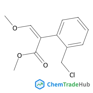 Methyl (E)-3-methoxy-2-(2-chloromethylphenyl)-2-propenoate Chemical_Structure_Of