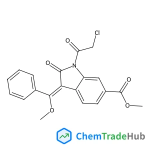 Methyl (3E)-1-(chloroacetyl)-3-[methoxy(phenyl)methylene]-2-oxo-6-indolinecarboxylate
