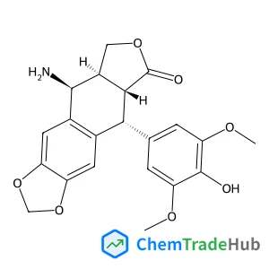 (5R,5aR,8aR,9S)-9-amino-5-(4-hydroxy-3,5-dimethoxyphenyl)-5,8,8a,9-tetrahydrofuro[3',4':6,7]naphtho[2,3-d][1,3]dioxol-6(5aH)-one