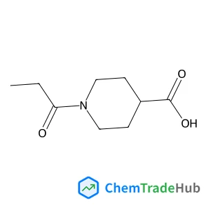 1-Propionyl-4-piperidinecarboxylic acid structure