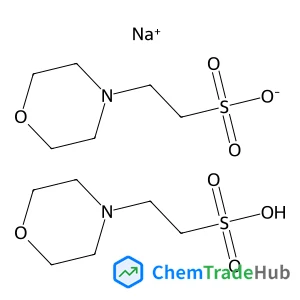 Sodium 2-(4-morpholinyl)ethanesulfonate 2-(4-morpholinyl)ethanesulfonic acid (1:1:1)