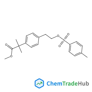 Methyl 2-methyl-2-[4-(2-{[(4-methylphenyl)sulfonyl]oxy}ethyl)phenyl]propanoate